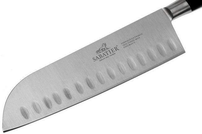 Sabatier 5-Piece Slim Block Forged Japanese Steel Cutlery Set, Black