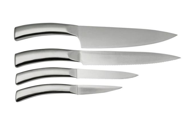 Victorinox Swiss Modern set de 6 couteaux de cuisine avec bloc, noir,  6.7186.63