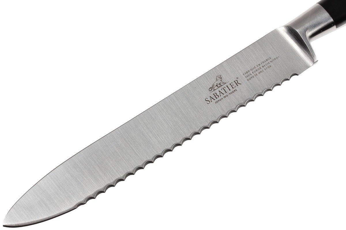 Eguiseur De Couteau Professionnel Fusil à Aiguiser LION SABATIER IDEAL 20 Cm – Mèche Ronde Inox – Pour Couteaux De Cuisine – Fabriqué à Thiers, France