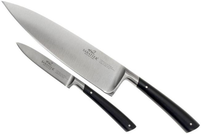 Pro Sabatier Knives Set of 3 with Sharpener