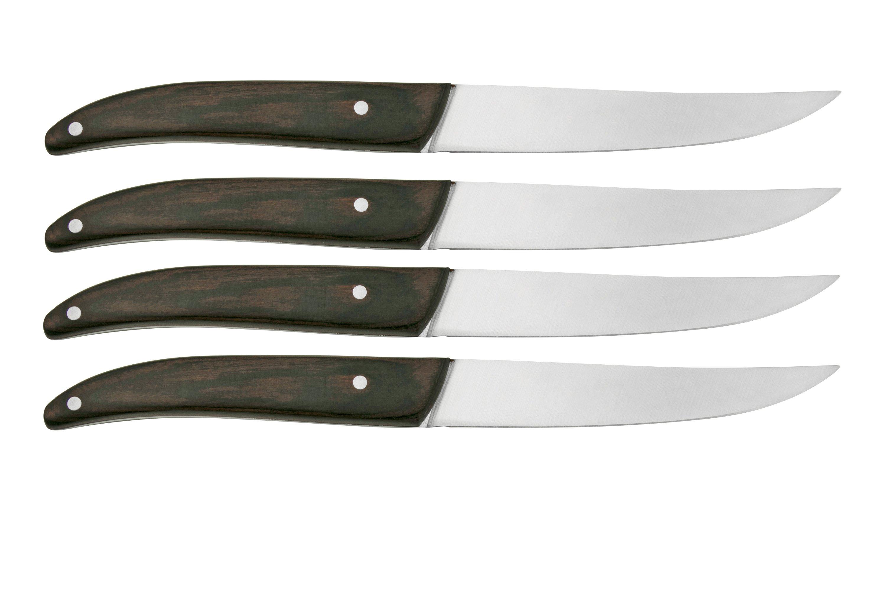 SET COLTELLI BISTECCA FORGIATI - MANICO IN CORNO - FONTANI