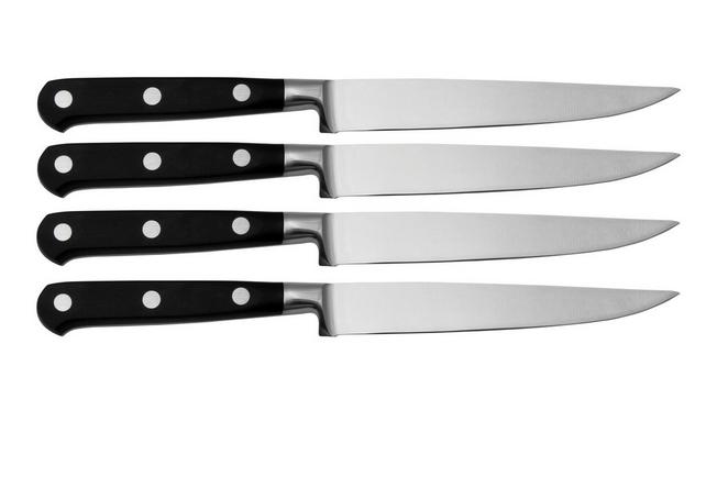 Set de4 couteaux à steak 12cm inox