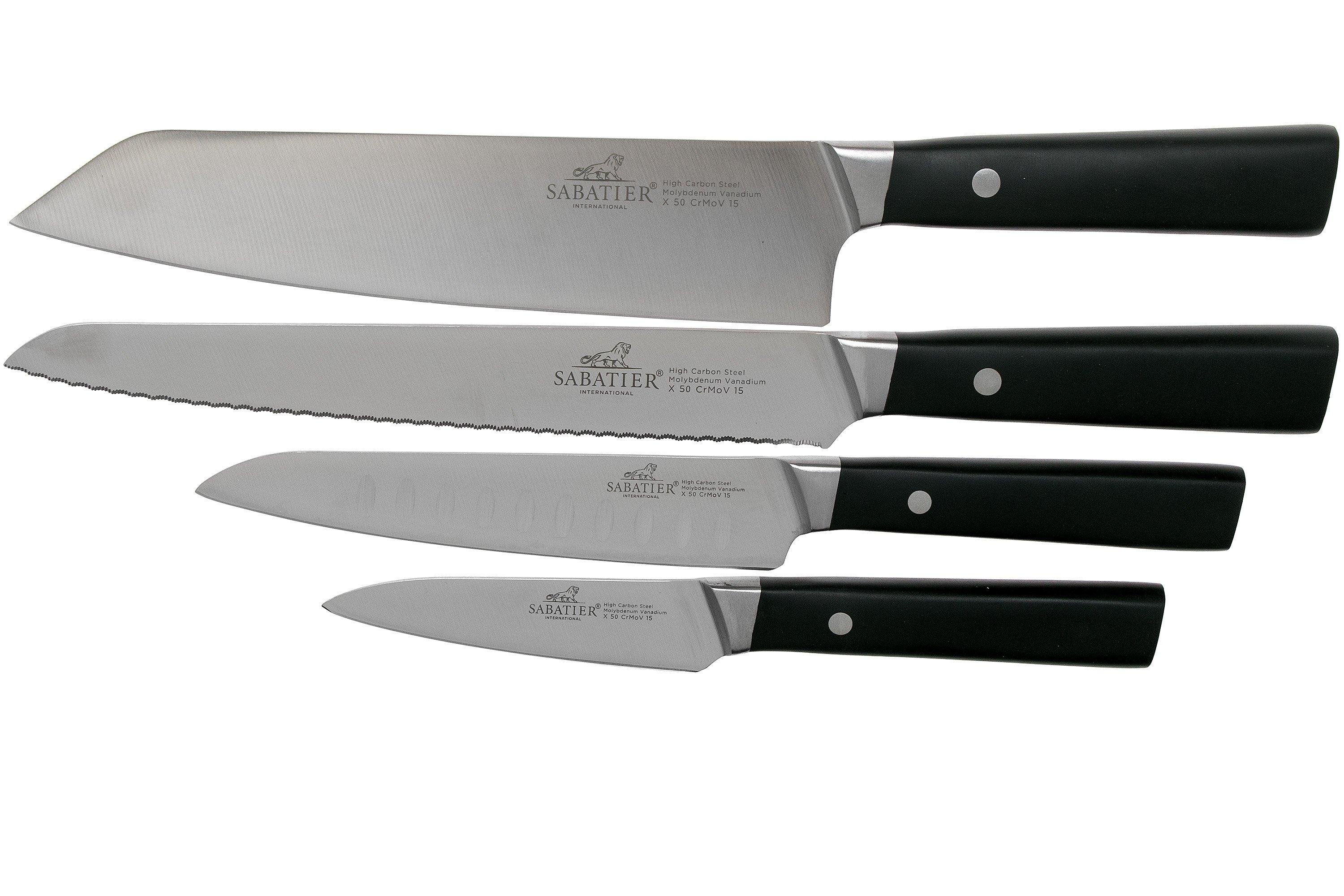 5 pc Chef Knife Set - Carbon Steel – Sabatier Knife Shop