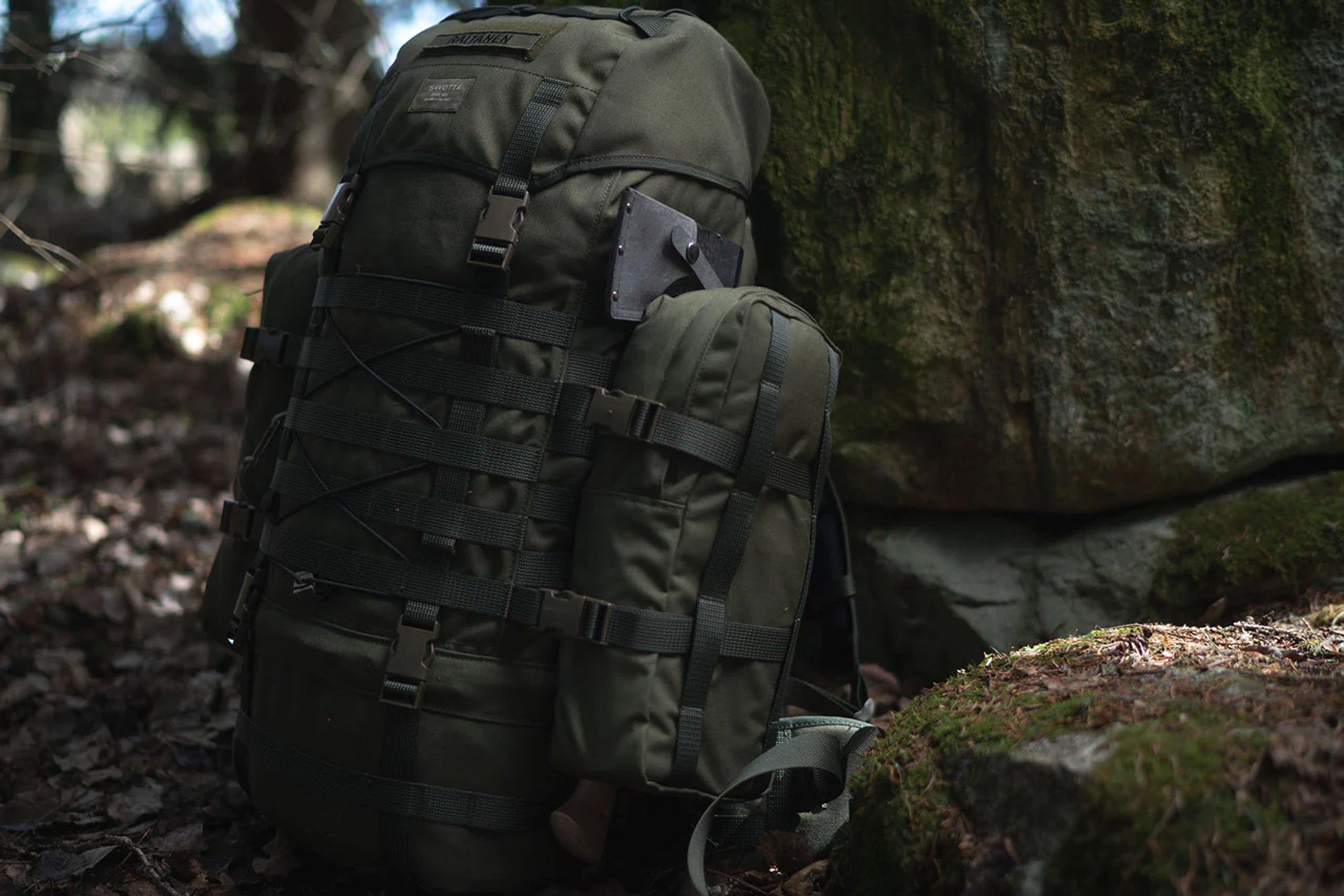 Savotta Jääkäri L, 102015375, M05 Woodland, 55 L backpack ...