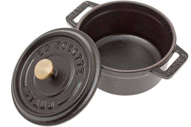 Staub Mini Cocotte Round 10 cm Black