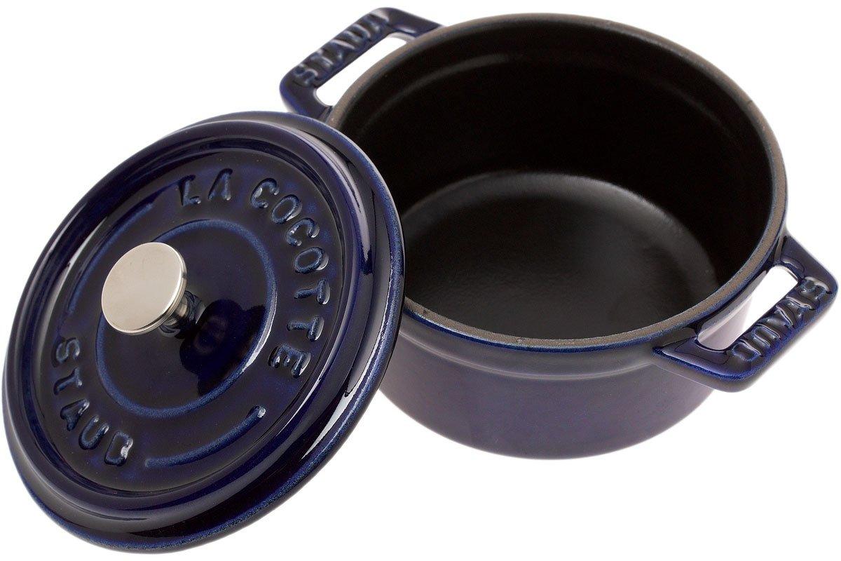 Staub Round Mini Cocotte/Dutch Oven (set of 3) - Dark Blue