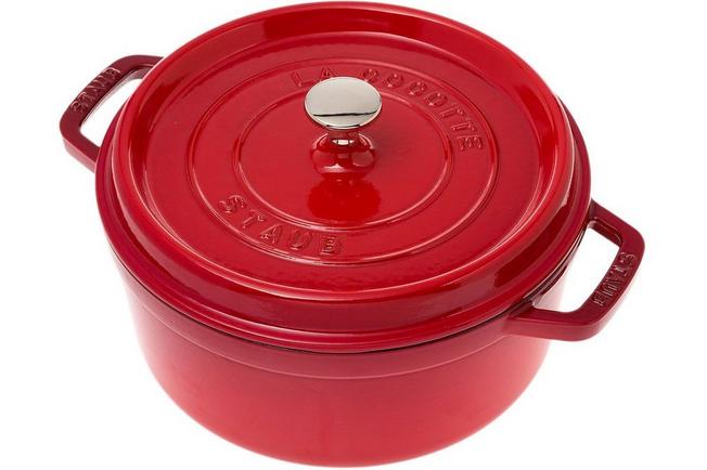 Mislukking Reparatie mogelijk toeter Staub braadpan - cocotte 24cm, 3,8L, rood | Voordelig kopen bij  knivesandtools.nl