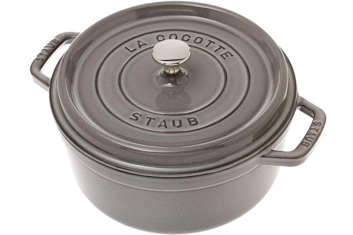 Staub cocotte cocotte 24cm, 3,8L, gris Compras con ventajas en Knivesandtools.es