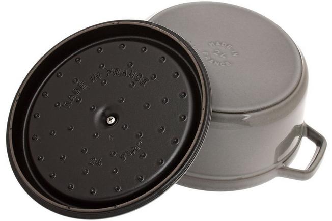 Staub casserole-cocotte 24 cm, 3,8 l grey