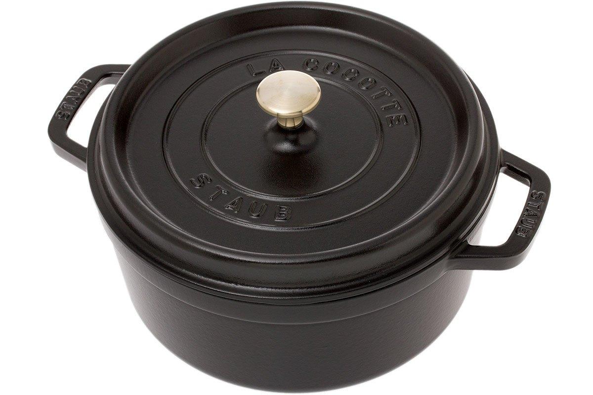 Staub casserole-cocotte 24 cm, 3,8 l black Advantageously