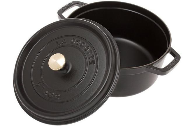 Staub casserole-cocotte 24 cm, 3,8 l black | Advantageously