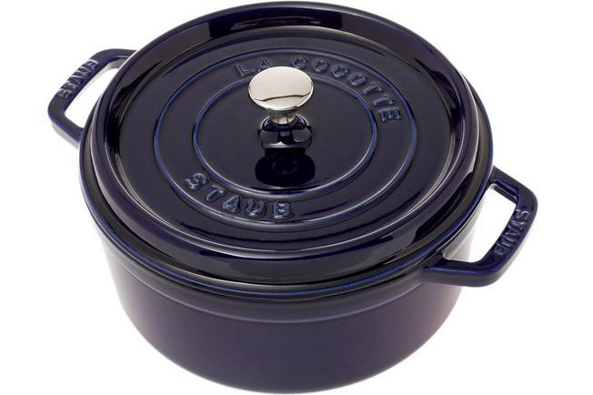 Uitsteken basketbal Controversieel Staub braadpan - cocotte 24cm, 3,8L, blauw | Voordelig kopen bij  knivesandtools.nl