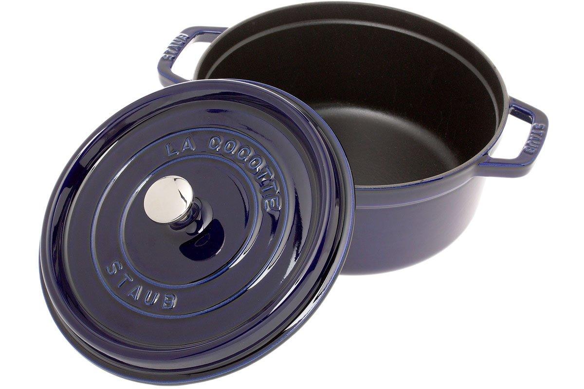 Staub cocotte cocotte 24cm, 3,8L, azul Compras con ventajas en Knivesandtools.es