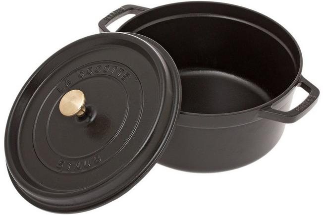 Staub casserole-cocotte 26 cm, 5,2 l black