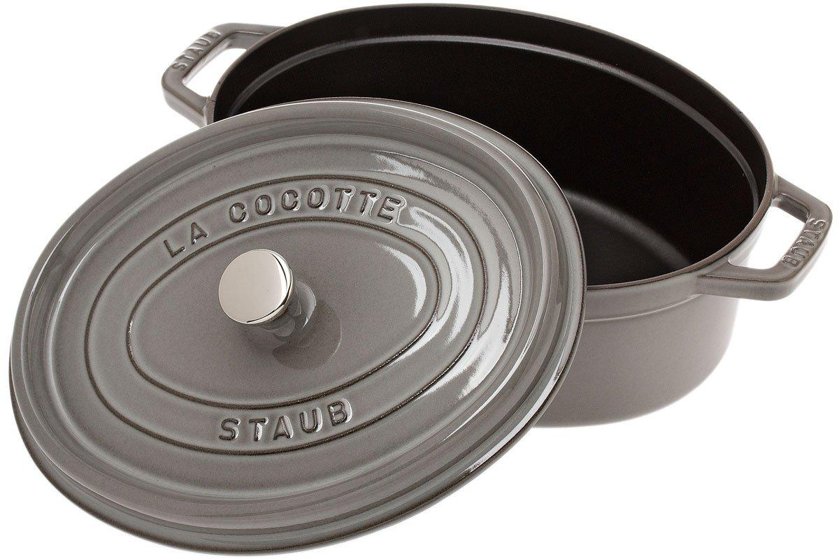 Staub cocotte cocotte 29cm, 4,2L, gris Compras con ventajas en Knivesandtools.es