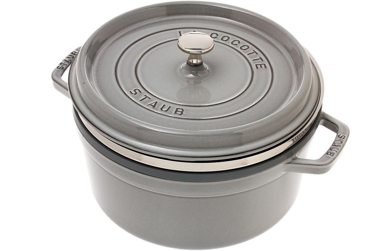 Staub wok pan, 30 cm, 4,4 L grey  Advantageously shopping at