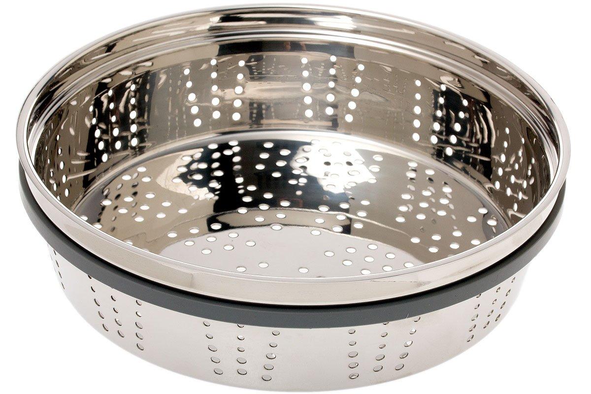 Cestello Per Vaporiera 37cm MOUMOUTEN Vassoio Cottura Tondo Acciaio Inossidabile Cestello Per Multifunzionale Pentola A Pressione Con Gambe Rimovibili Vaporiera Pentola(24cm Diameter Cottura Vapore