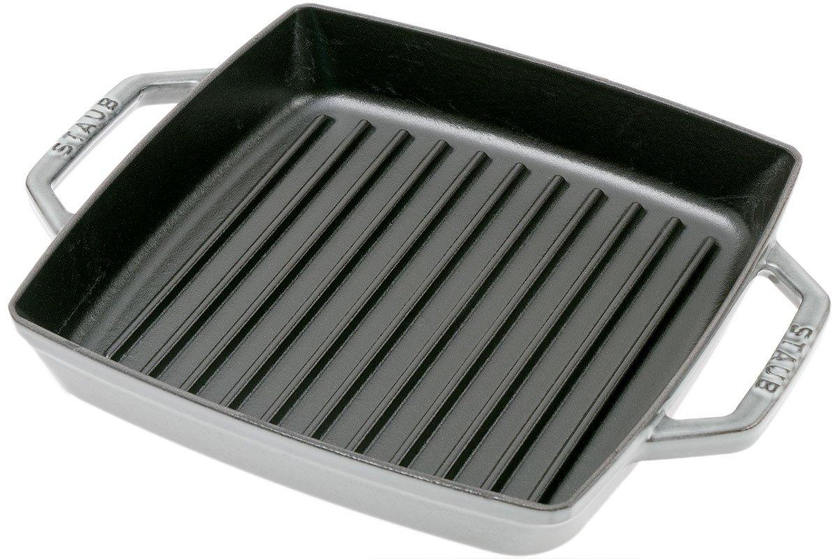 Staub Grill pan 24 cm square black cast iron - 40509-344-0