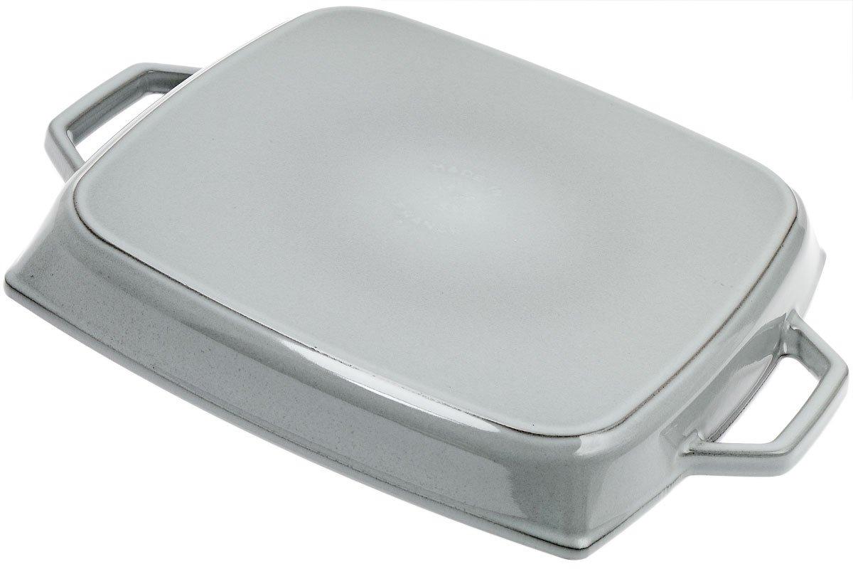STAUB Square Grill Pan, 33 cm, Graphite Grey