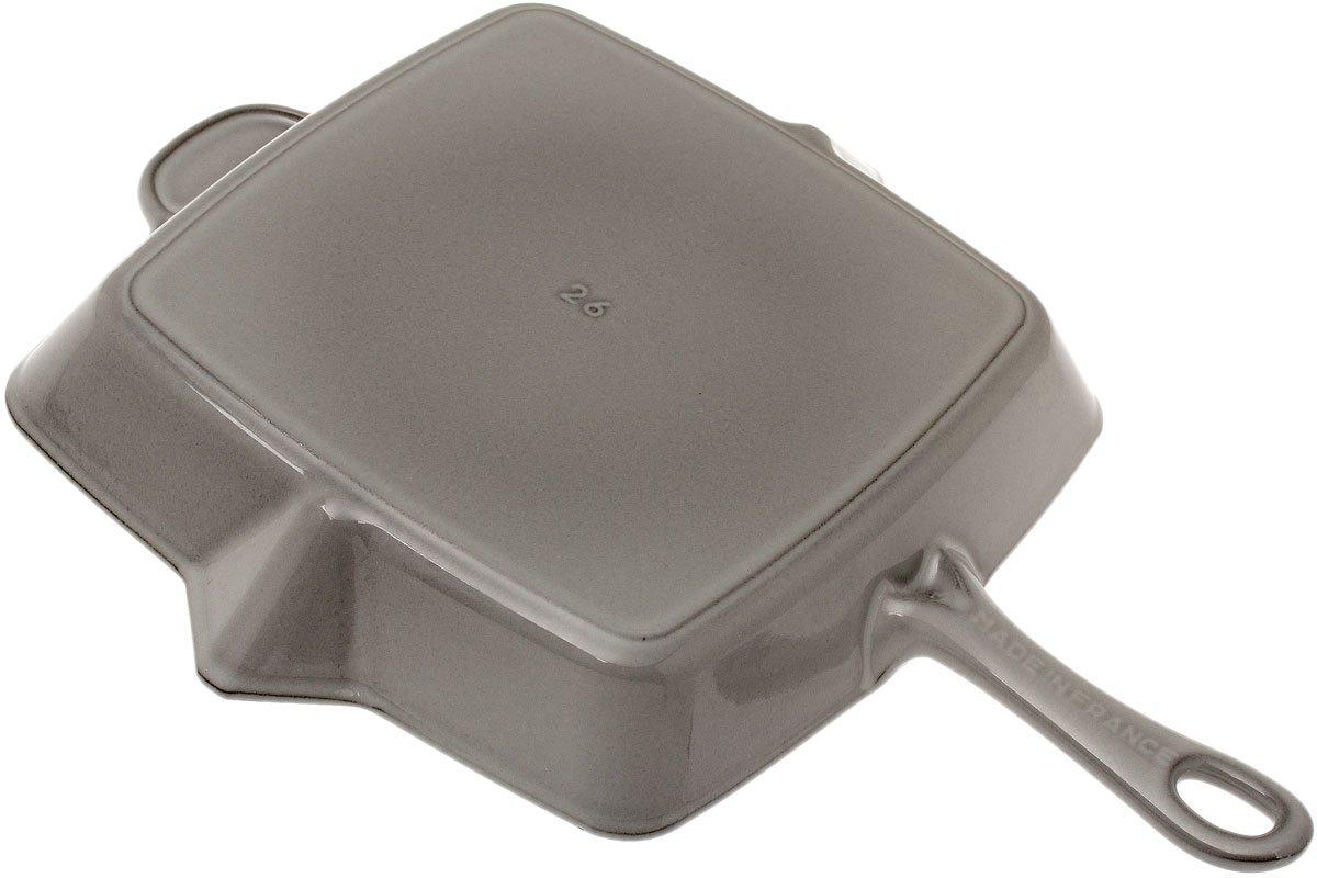 Staub grill pan/skillet 26 cm square, grey Advantageously shopping at