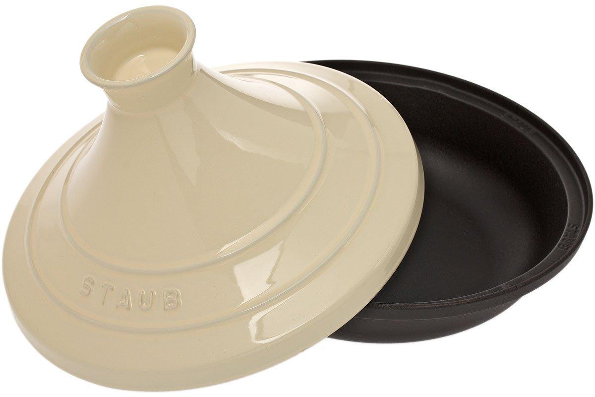 Staub tagine 28 cm white Advantageously shopping at Knivesandtools.ie