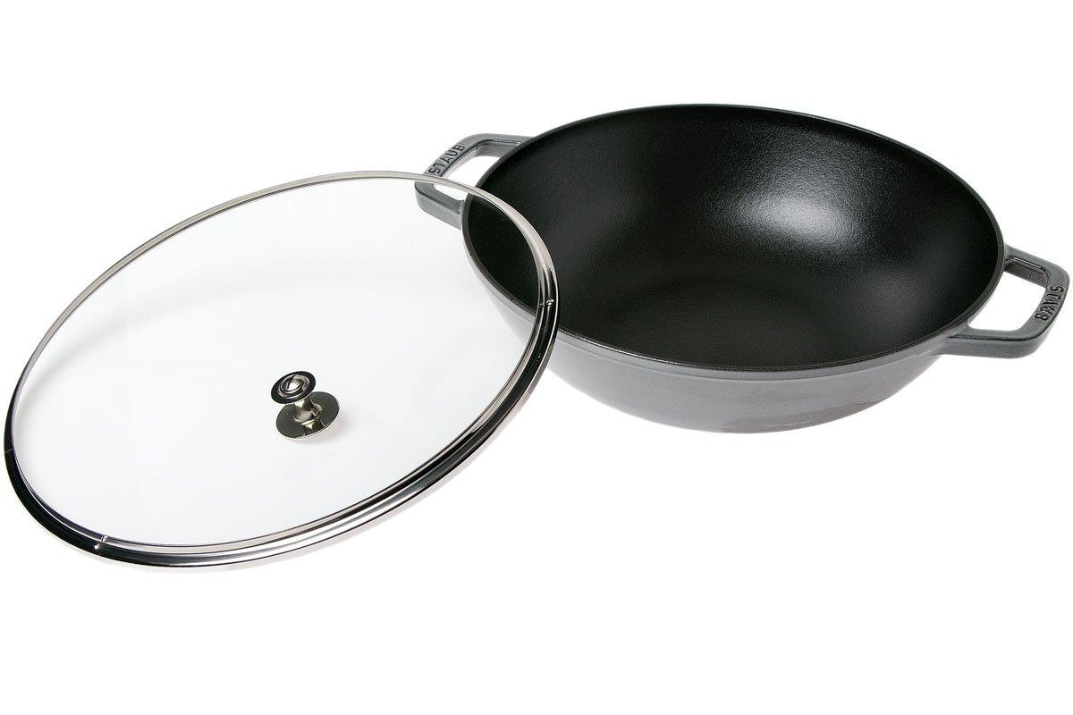 Spring wok en fonte avec couvercle 35 cm, 4 L  Achetez à prix avantageux  chez knivesandtools.be