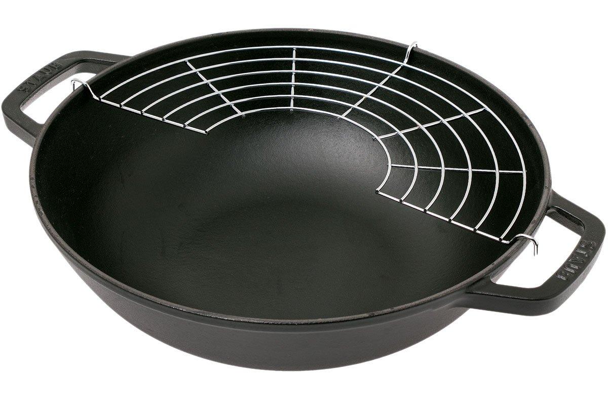 Poêle wok Staub, 30 cm, 4,4 L noir Achetez à prix avantageux chez