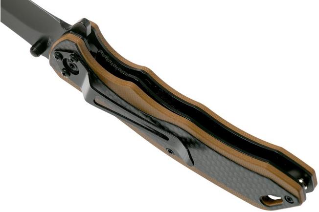 Imagen para Schrade Ultra-Glide Flipper Knife 3.3" 1121082 Tan G10 & Carbon Fibre navaja
