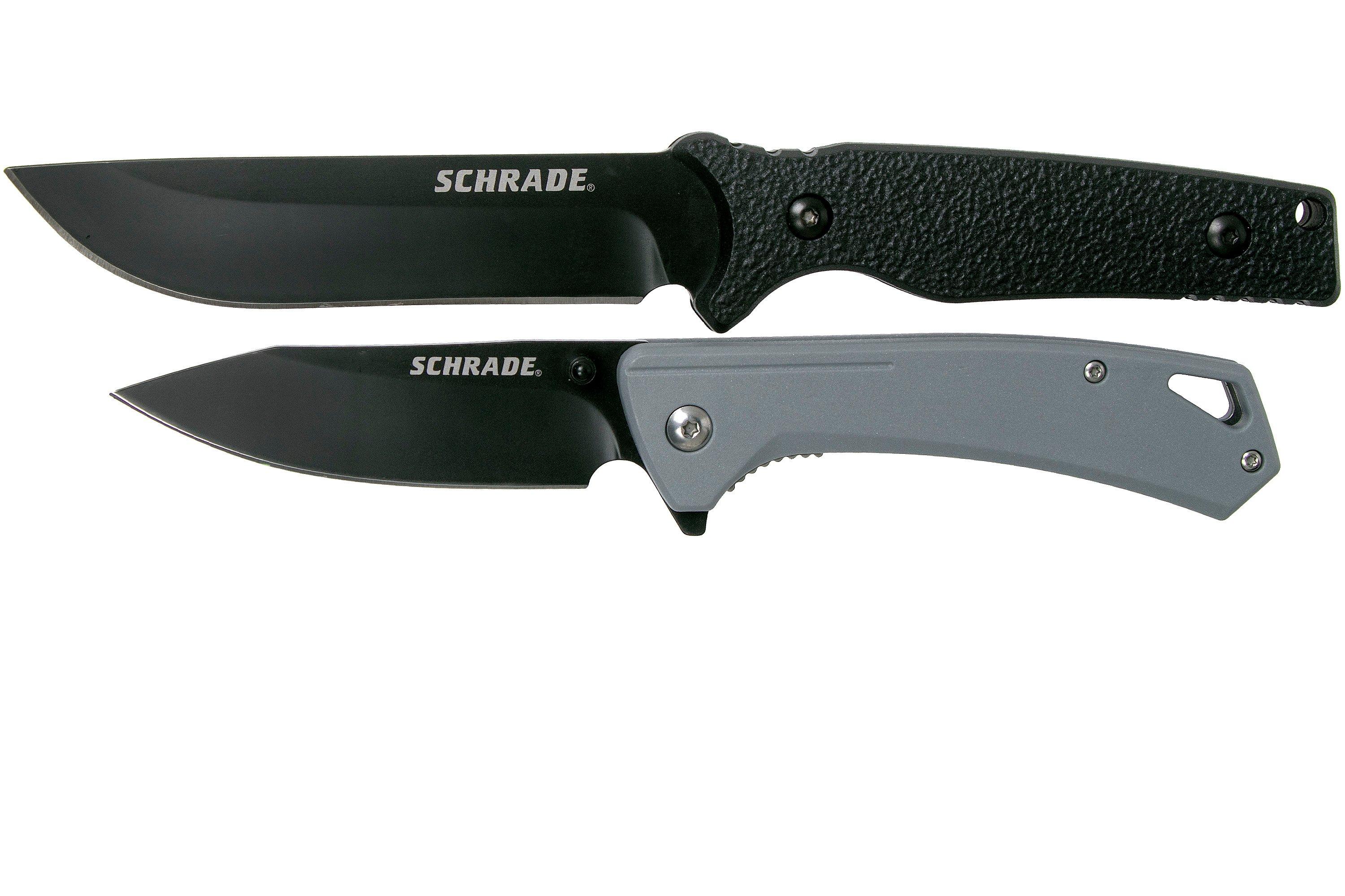 Schrade Fixed Blade & Folder Combo 1132986 set Advantageously