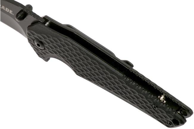 Schrade Ceramic Liner Lock Folding Knife, Drop Point Blade Carbon