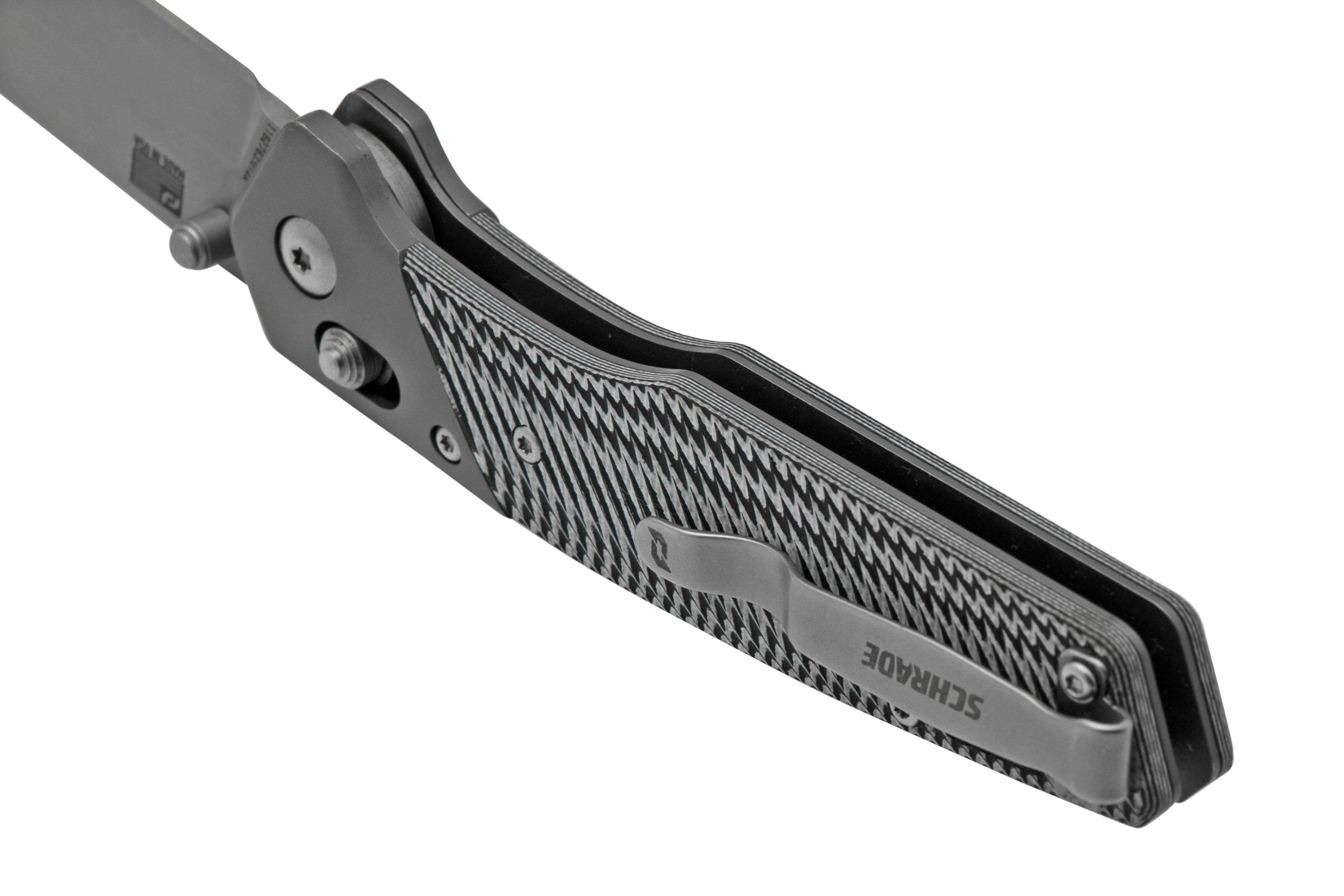 Schrade Truix 1136250 black and white G10, pocket knife ...