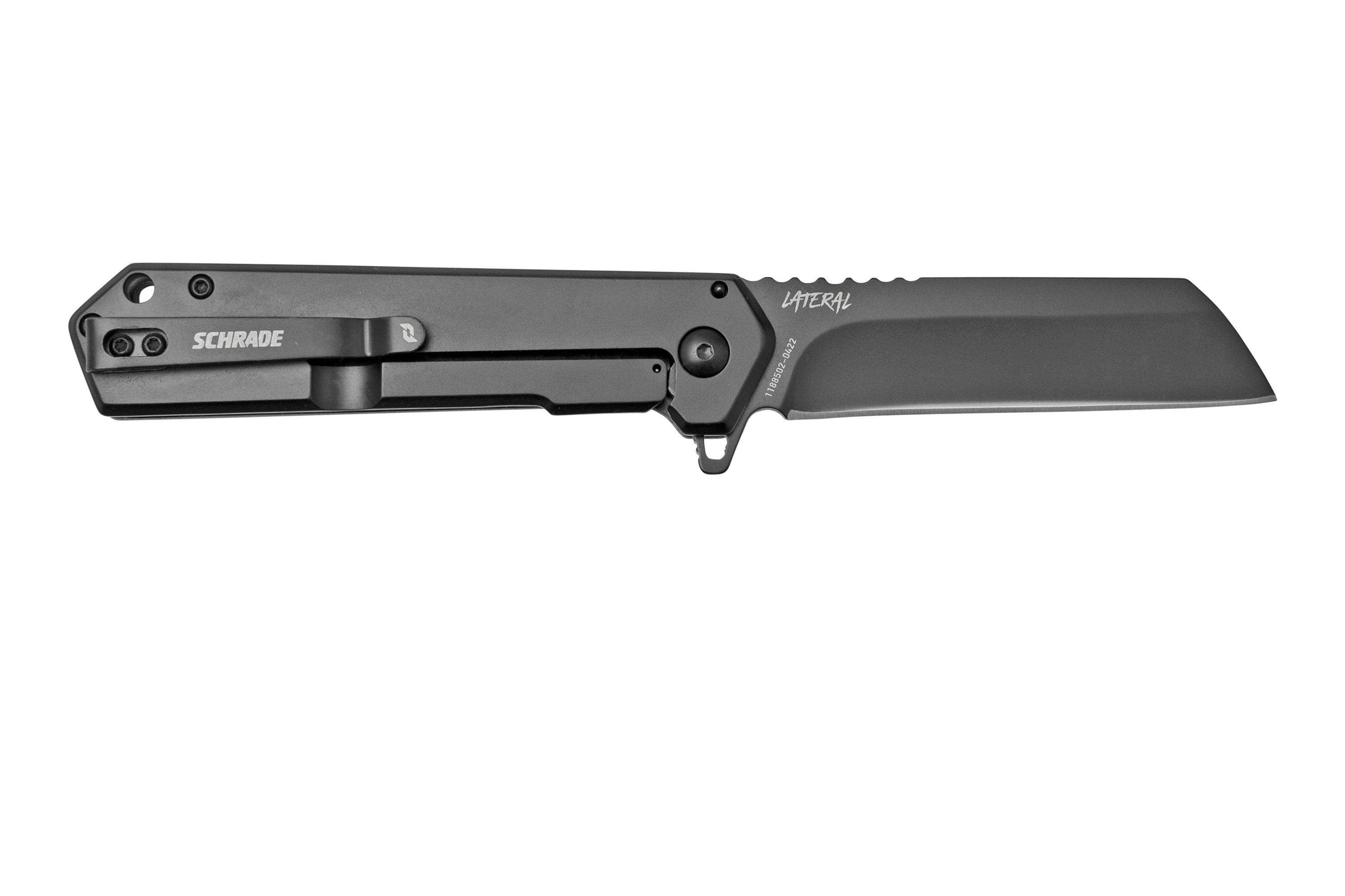 Schrade Lateral 1159293 black and white G10, pocket knife ...