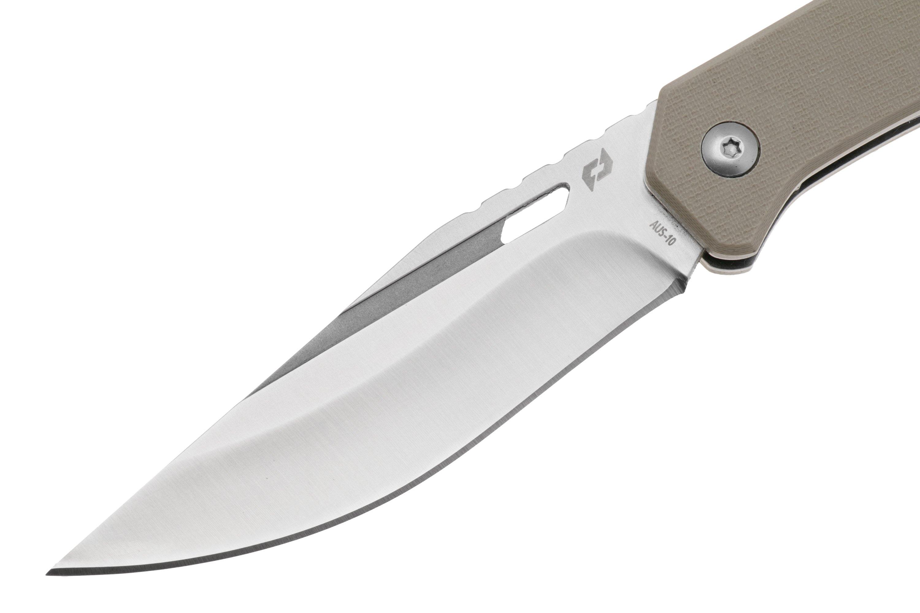 Schrade Slingshot 1159301 Tan G10, pocket knife Advantageously