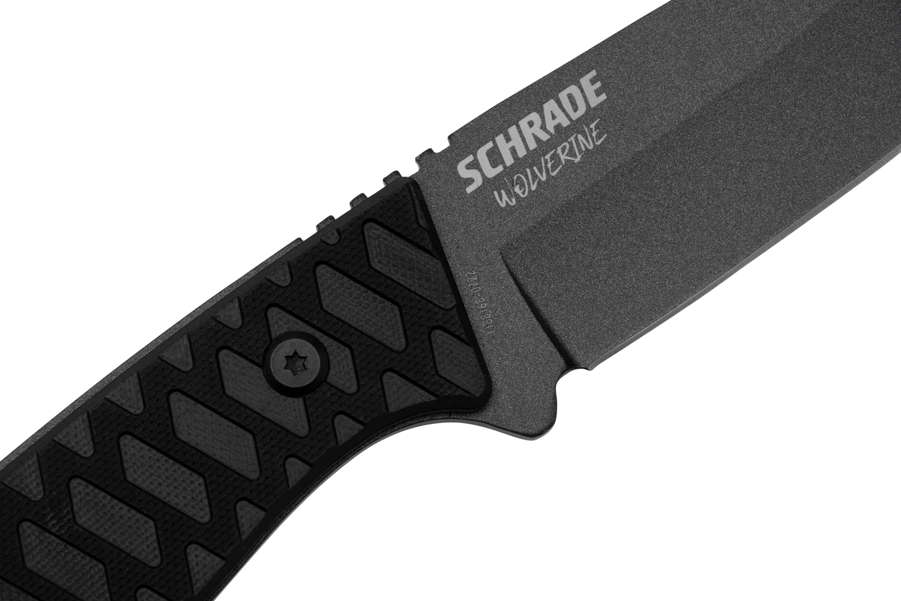 Schrade Wolverine 1182520, black, fixed knife | Advantageously shopping ...