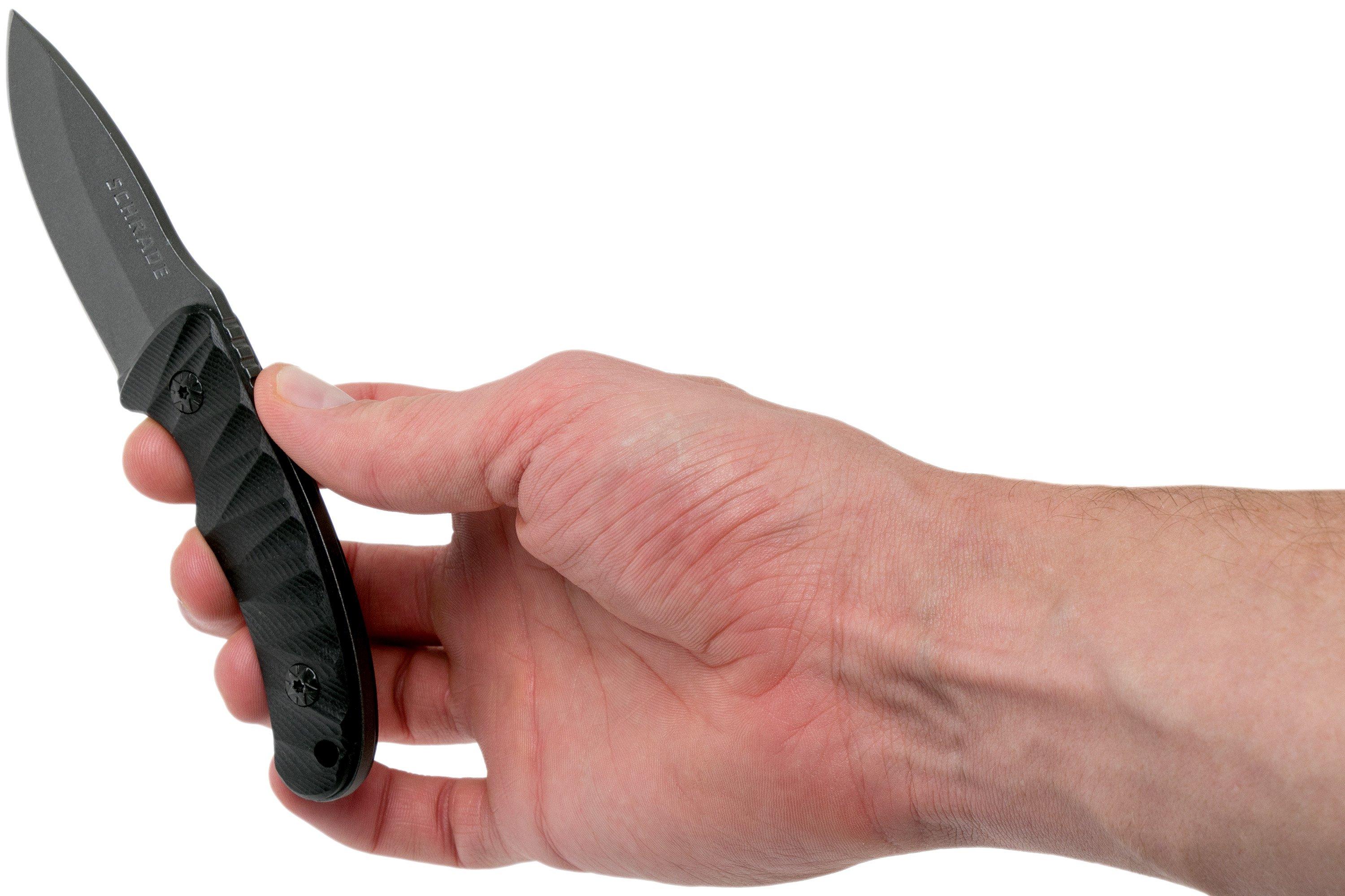 Schrade Small Fixed Blade SCHF57 65Mn fixed knife Advantageously