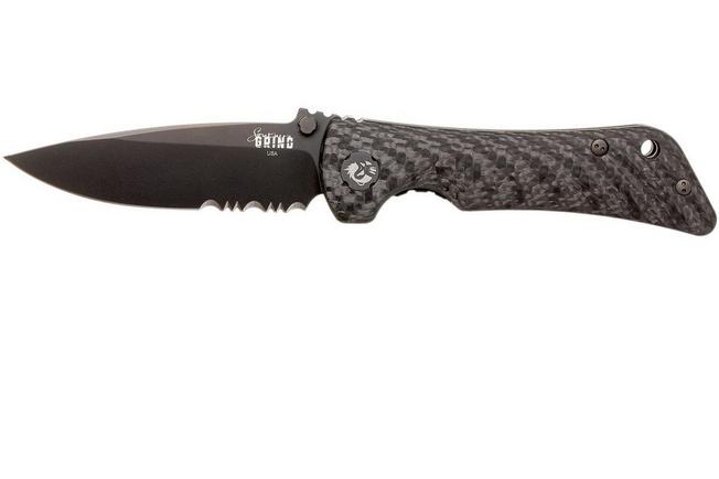 Image for Southern Grind Spider Monkey Serrated, Drop Point, PVD Black