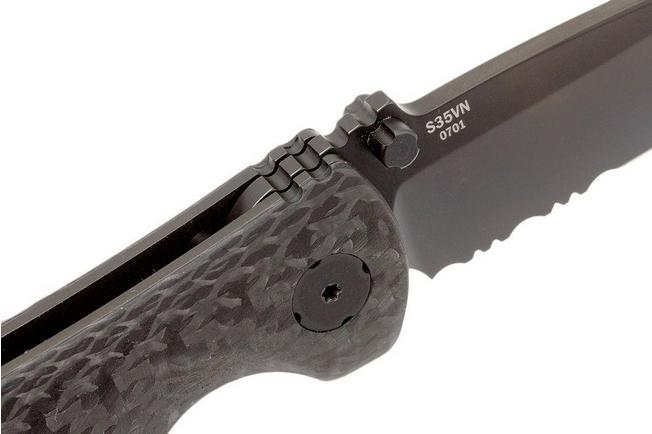 Image for Southern Grind Spider Monkey Serrated, Drop Point, PVD Black
