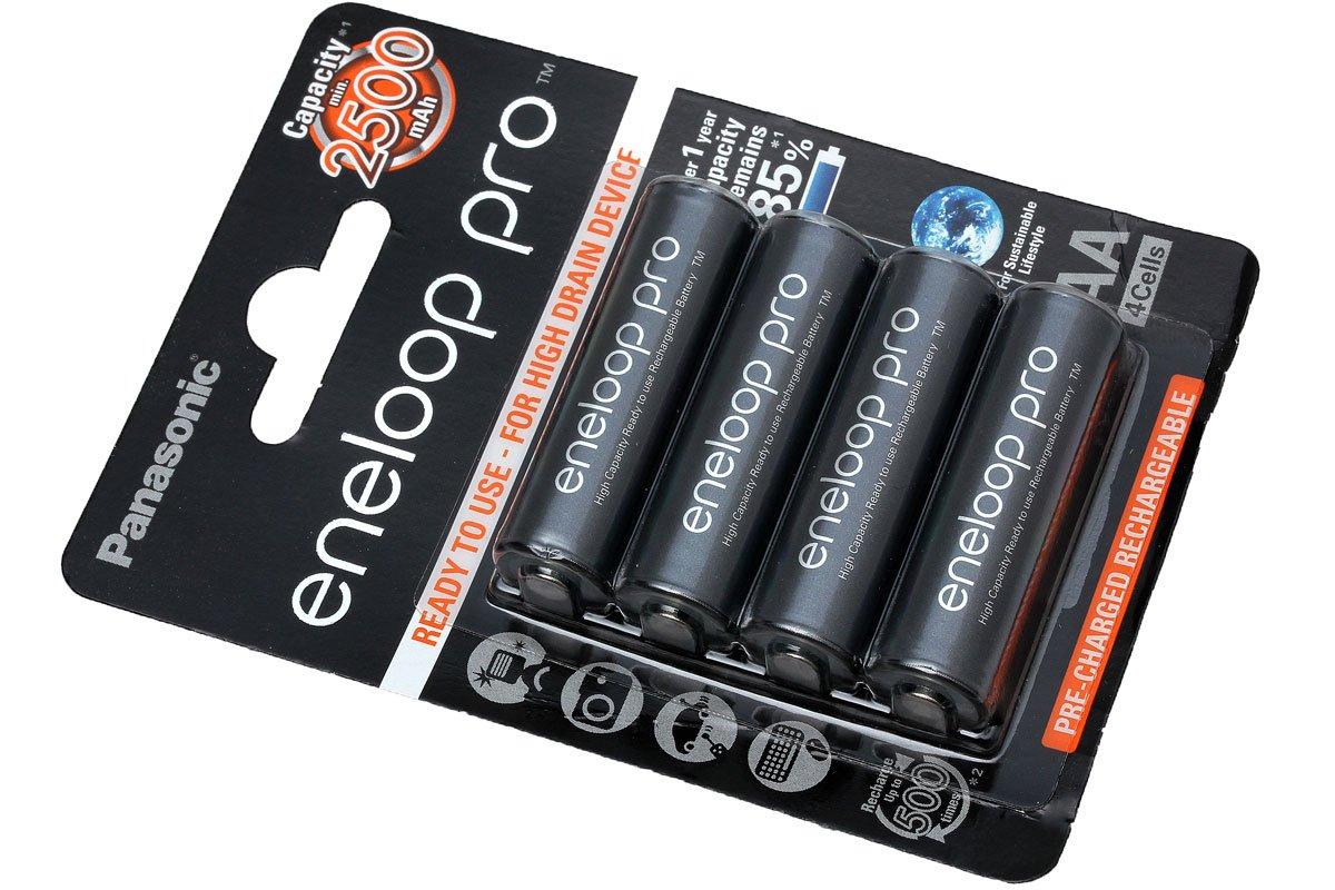 Regenboog vleet foto Panasonic Eneloop Pro 4 x Ni-MH AA batteries, 2500 mAh | Advantageously  shopping at Knivesandtools.com