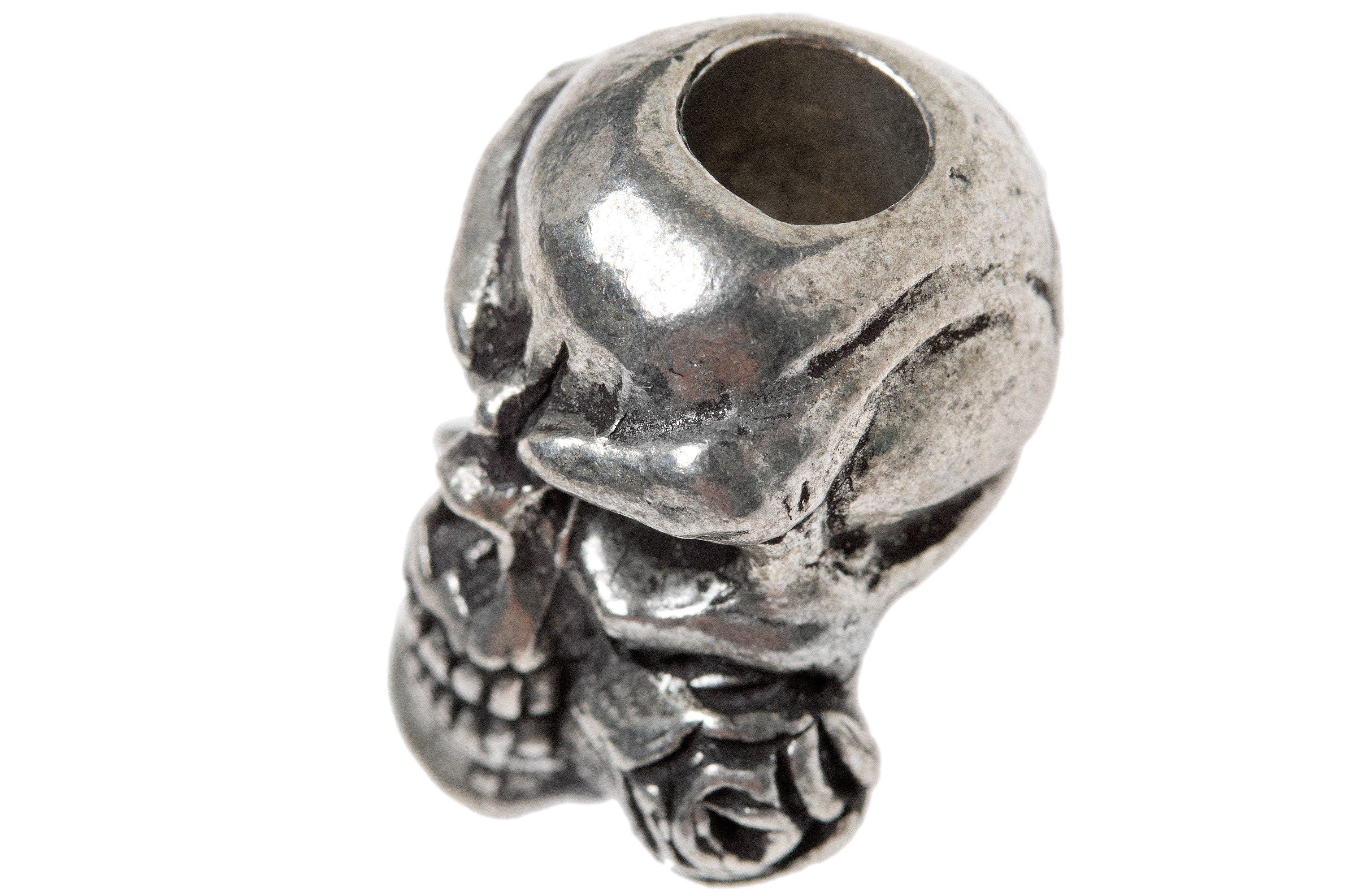 Emerson Skull Bead Pewter, Lanyard Bead