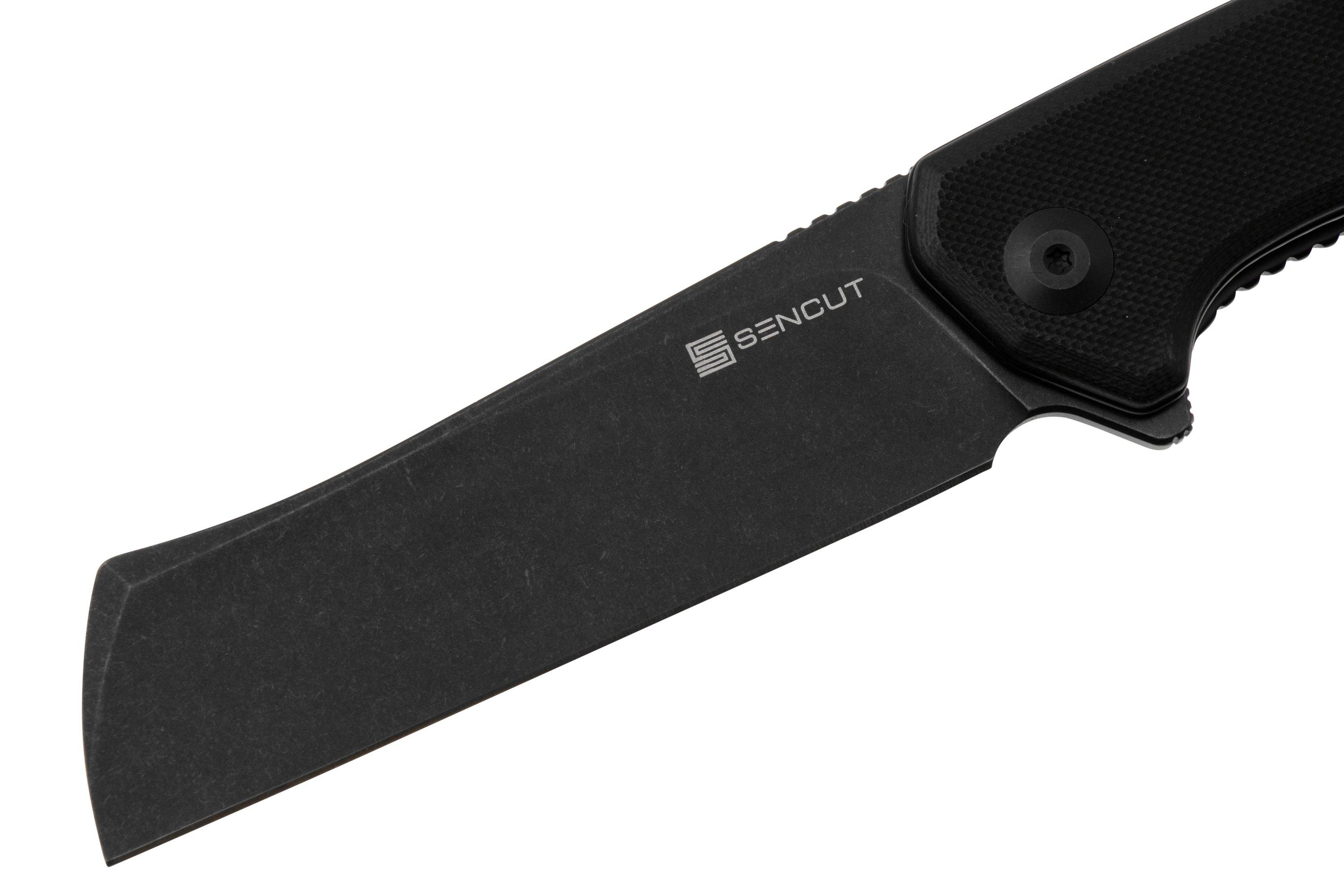 SENCUT Traxler S20057C-1 Blackwashed, Black G10, pocket knife ...
