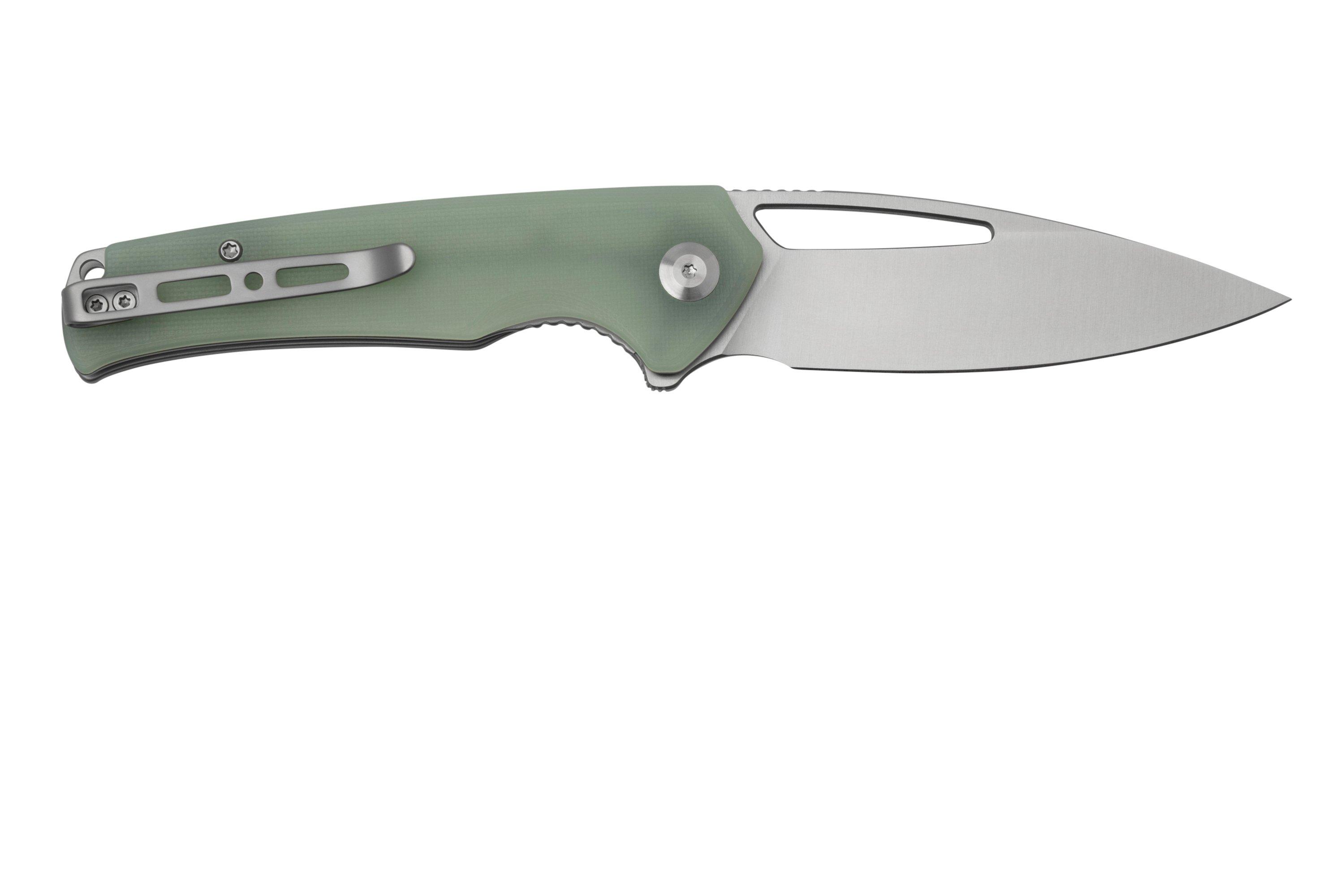 SENCUT Mims S210132 Natural Jade G10 Satin, pocket knife Advantageously shopping at