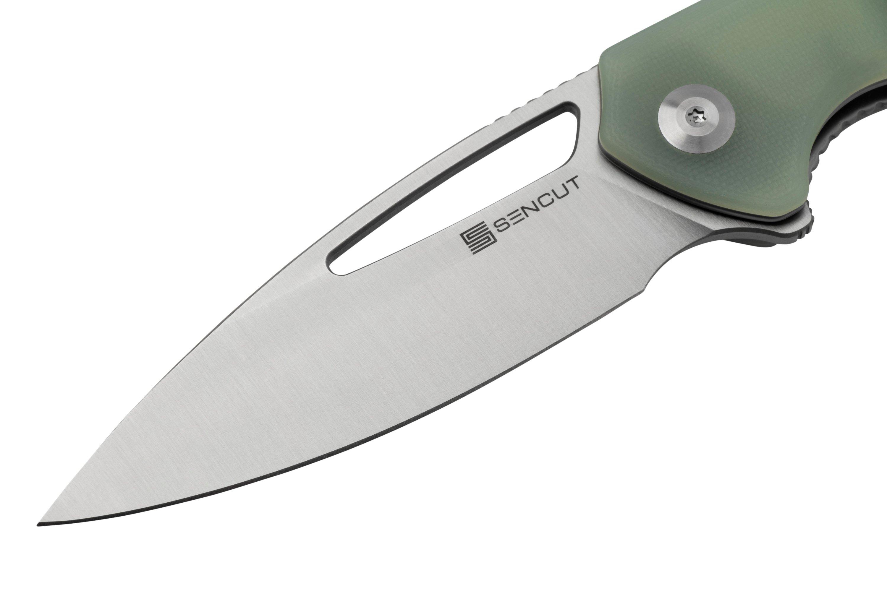 SENCUT Mims S210132 Natural Jade G10 Satin, pocket knife Advantageously shopping at
