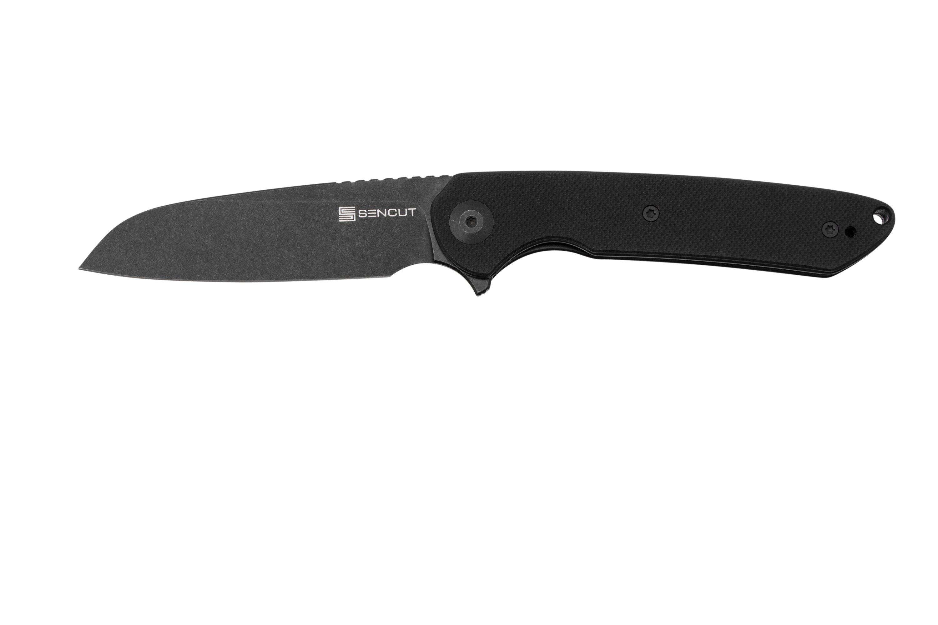 SENCUT Kyril S22001-1, Black G10, Black Stonewashed, pocket knife ...