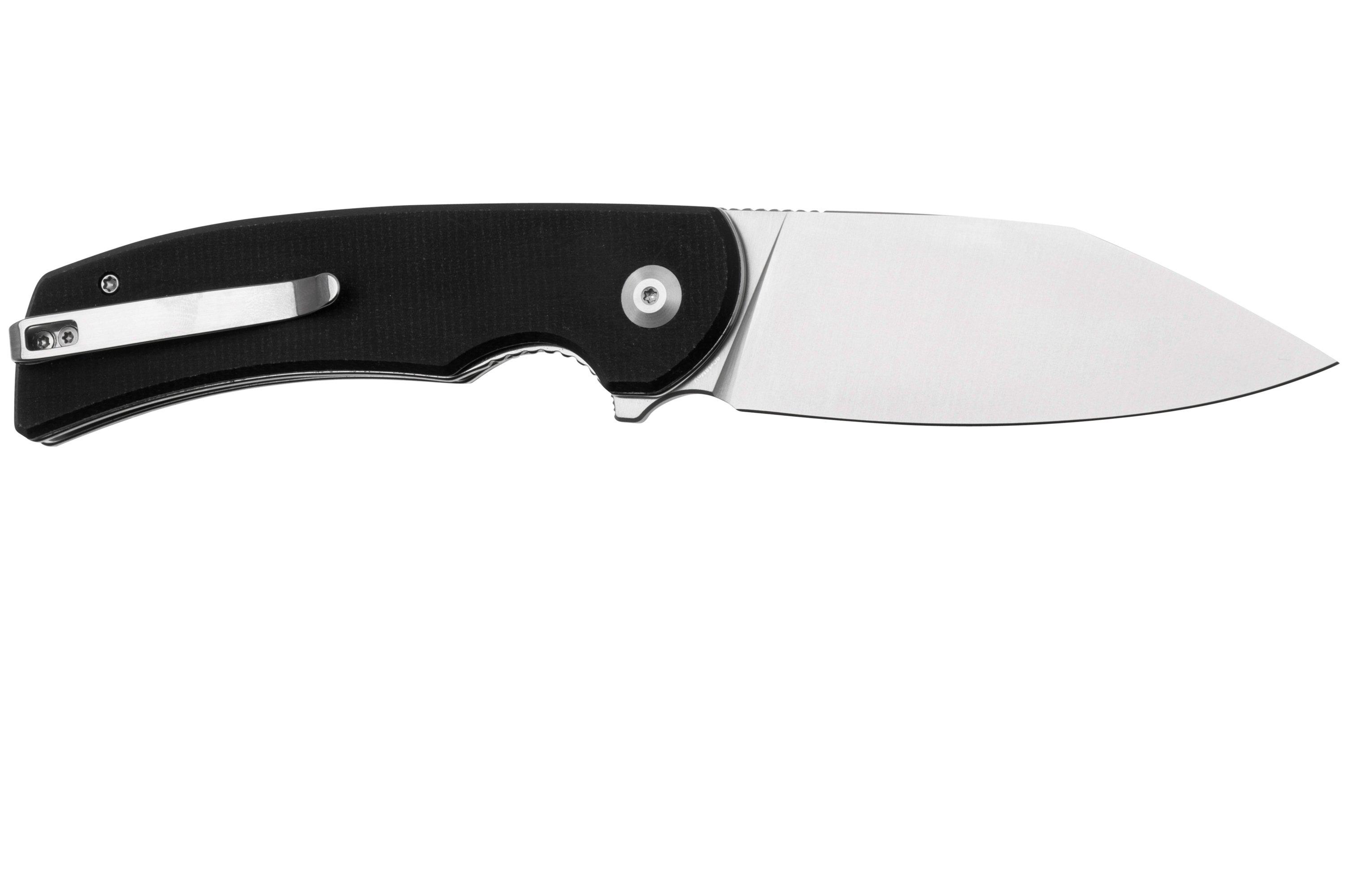 Sencut Omniform S230642 Satin, Black Canvas Micarta, pocket knife