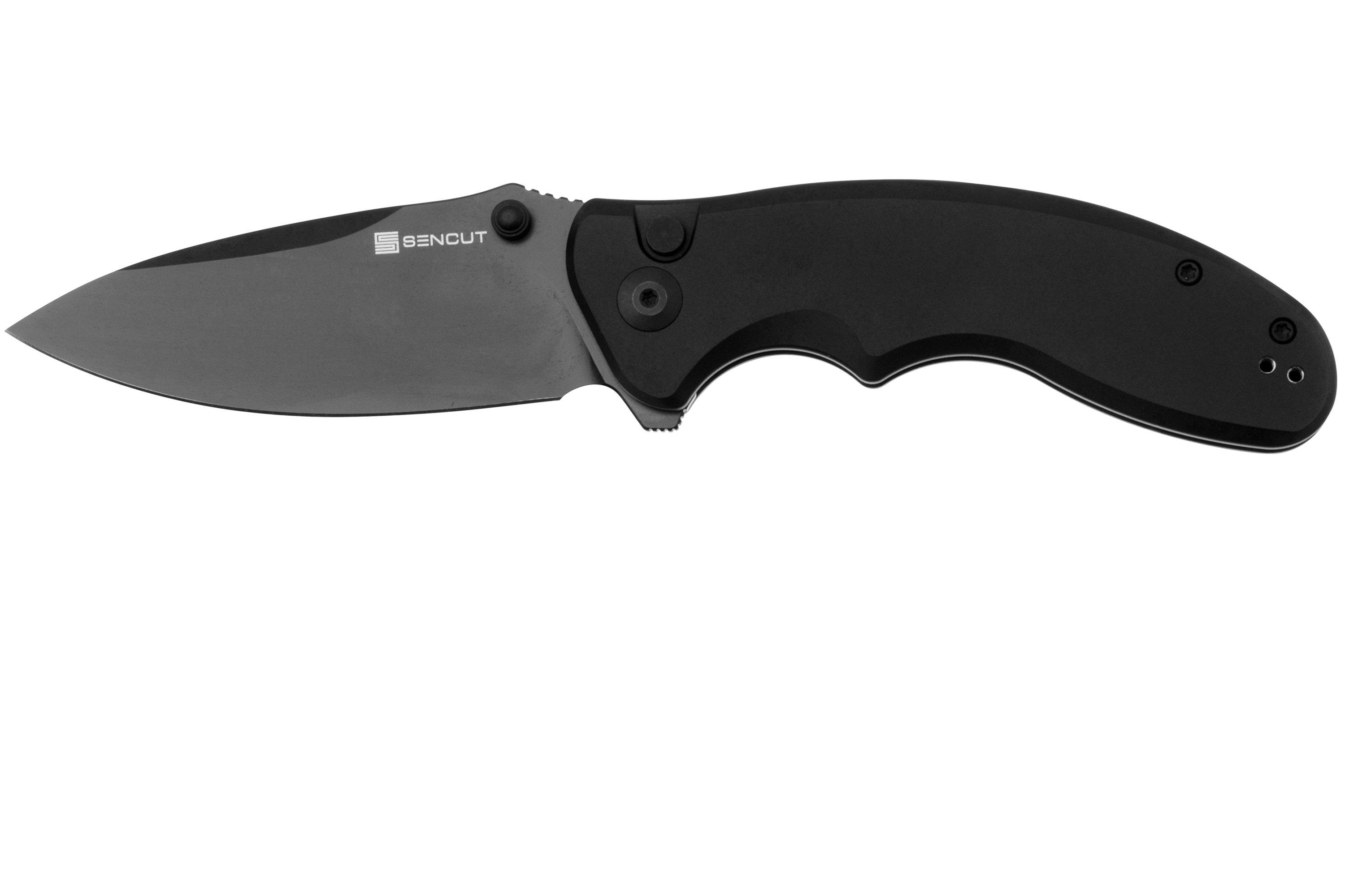 SENCUT Cybrix S23098A-1 Black 9Cr18MoV, Black Aluminium pocket