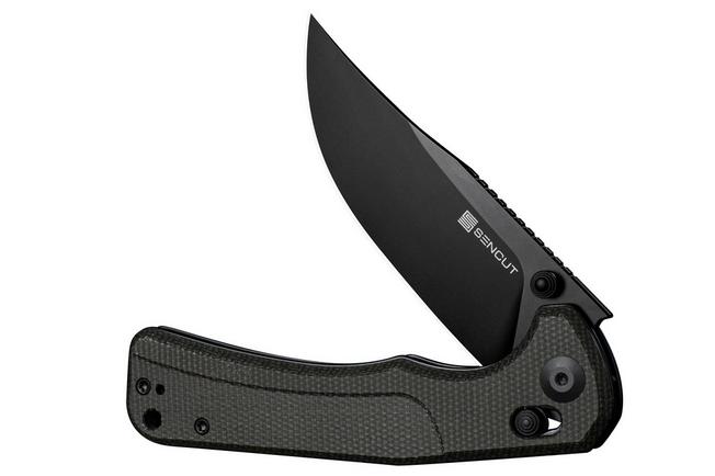 Bild für SENCUT Slybolt S25001A-1 Black 9Cr18MoV, Dark Green Micarta, Taschenmesser