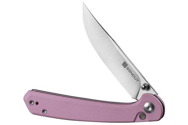 Image pour Sencut Skelfin S25007-3 Satin 9Cr18MoV, Powder Pink G10, couteau de poche