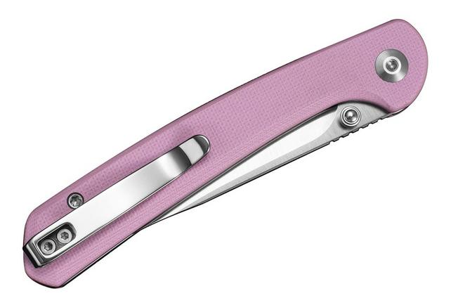 Image pour Sencut Skelfin S25007-3 Satin 9Cr18MoV, Powder Pink G10, couteau de poche