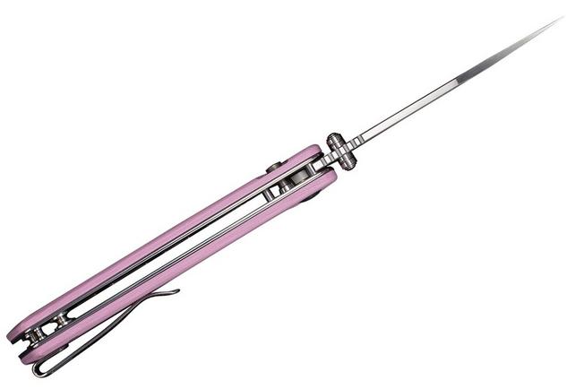 Image pour Sencut Skelfin S25007-3 Satin 9Cr18MoV, Powder Pink G10, couteau de poche