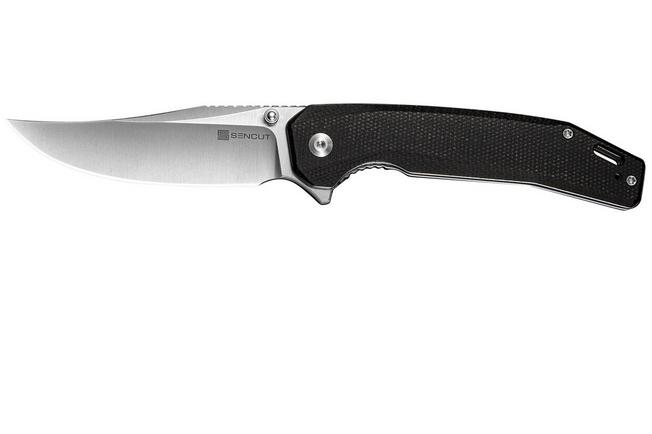 Bild für SENCUT Vornix S25038-2 Satin 9Cr18MoV, Black Micarta, Taschenmesser